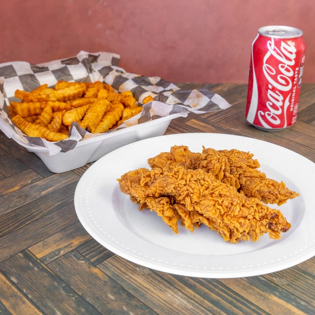 2 Tenders, Fries, and Drink.